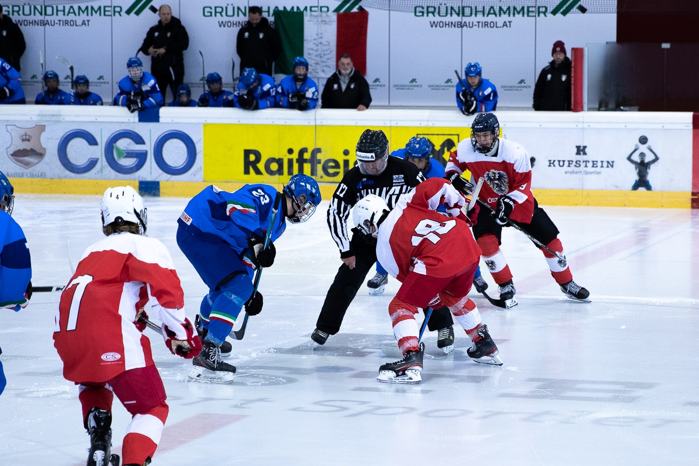 Österreich Italien U15 Eishockey