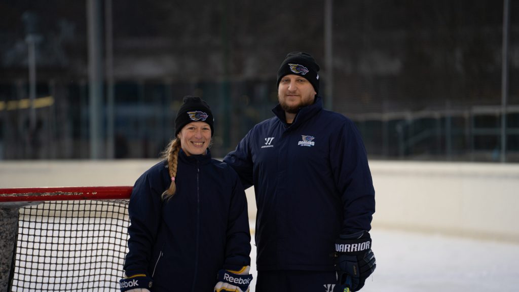 Julia Dobler und Tobias Hohberger Coaches der Laufschule der Dragons